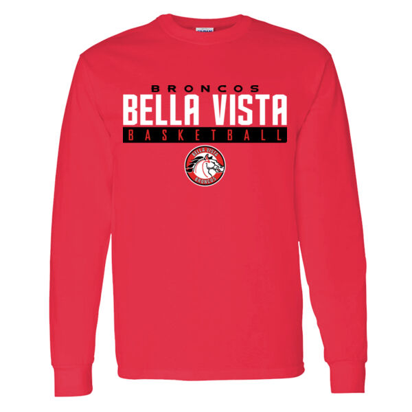 Bella Vista Basketball Heavy Cotton 100% Cotton Long Sleeve T Shirt Thumbnail