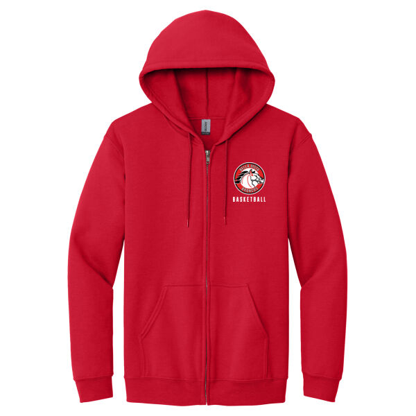 Bella Vista Basketball Heavy Blend Full Zip Hooded Sweatshirt Thumbnail